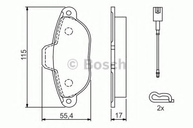 ÖN BALATA FİŞLİ FIAT PANDA 1.2 09 PANDA 1.4 10 500 1.2 11/08 FORD KA 1.2 2.09