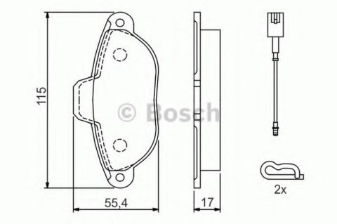ÖN BALATA FİŞLİ FIAT PANDA 1.2 09 PANDA 1.4 10 500 1.2 11/08 FORD KA 1.2 2.09