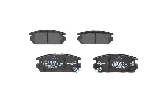 ARKA BALATA ANTARA 2.4-3.2 V6-2.0 CDTI 06 10 CAPTİVA 2.0D 2.2D 2.4 3.0 3.2 06 11 0986TB3008
