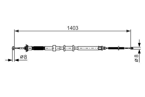 FREN TELİ. 1403 MM